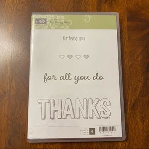 Stampin Up For Being You Rubber Stamps